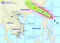 Bão BAILU gần Biển Đông: Trung Bộ mưa lớn đến 25-8