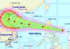 Bão sắp vào biển Đông, Nam Bộ gia tăng mưa dông